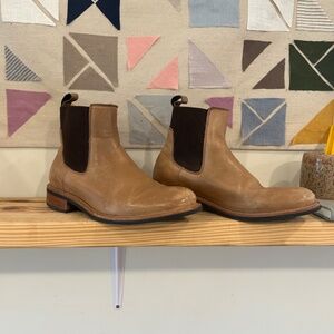 Nisolo Carmen Chelsea Boot- Almond 9.5 real leather